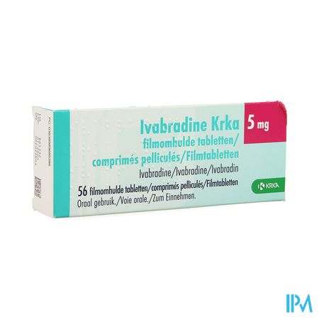 Ivabradine Krka 5,0mg Filmomh Tabl 56