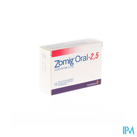 Zomig Oral Pi Pharma Tabl 12 X 2,5mg Pip