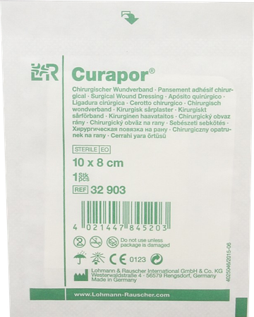 Curapor Verb Chirurg. Steriel 10cmx 8cm 5 32903 7