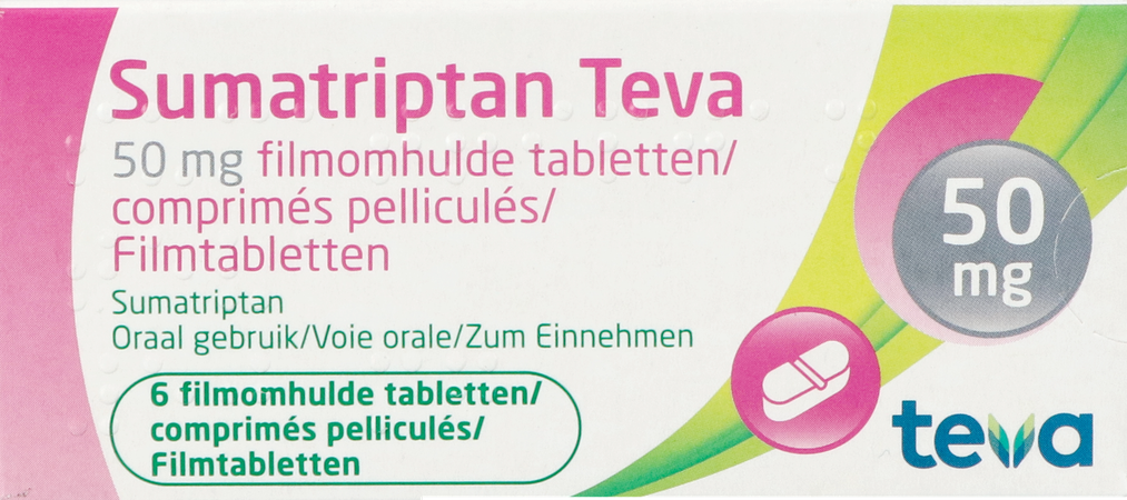 Sumatriptan Teva 50mg Comp Pell 6 X 50mg 3