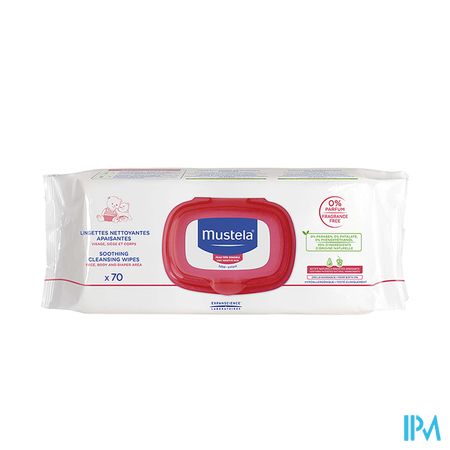 Mustela Pts Lingettes Nett. Apaisantes N/parfum 70