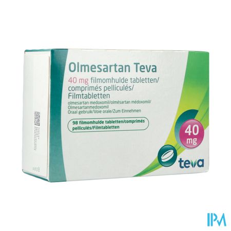 Olmesartan Teva 40mg Filmomh Tabl 98