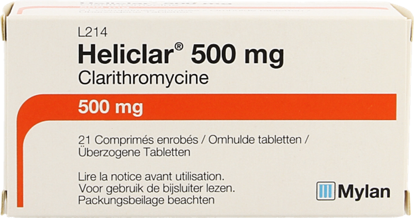 Heliclar 500 Comp 21 X 500mg 5