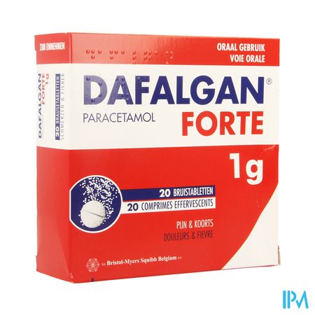 Dafalgan Forte 1g Impexeco Bruistabl 20 X 1g Pip