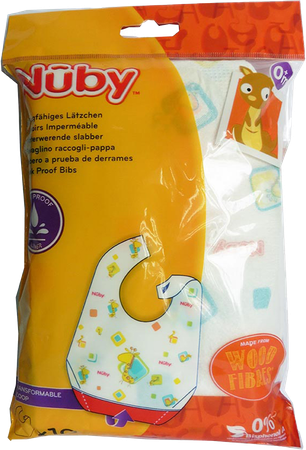 Nuby Wegwerp Slabbetjes - 10 stuks 2