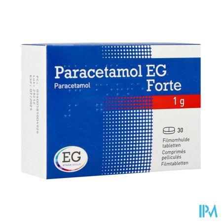 Paracetamol EG Forte 1G Comp Pell  30