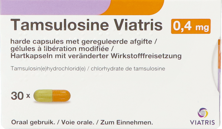 Tamsulosine Viatris 0,4mg Caps 30 1