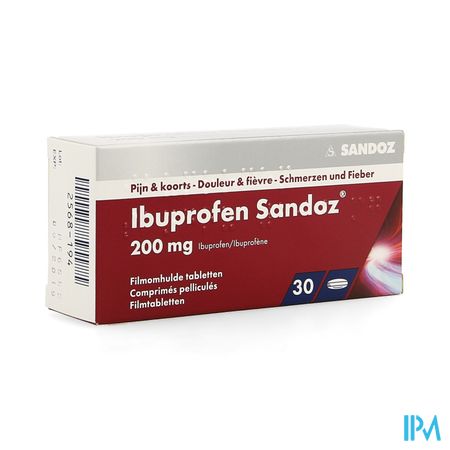 Ibuprofen Sandoz 200mg Comp Pell 30 1