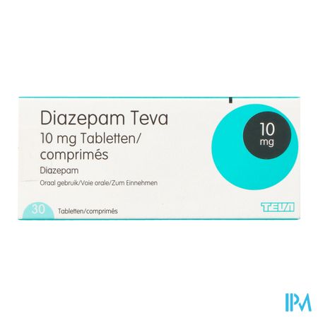 Diazepam Teva Pi Pharma 10mg Tabl 30 Pip 3