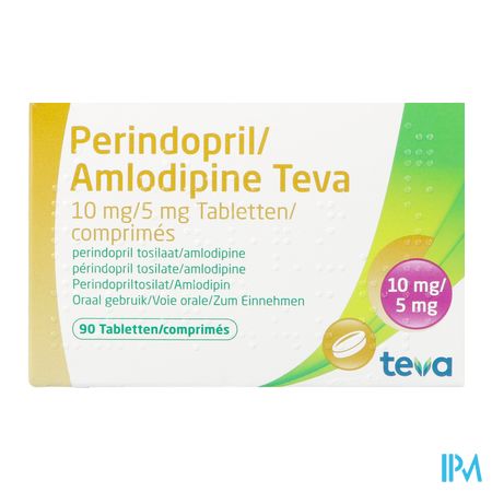 Perindopril Amlodipine Teva 10mg/ 5mg Comp 90 3
