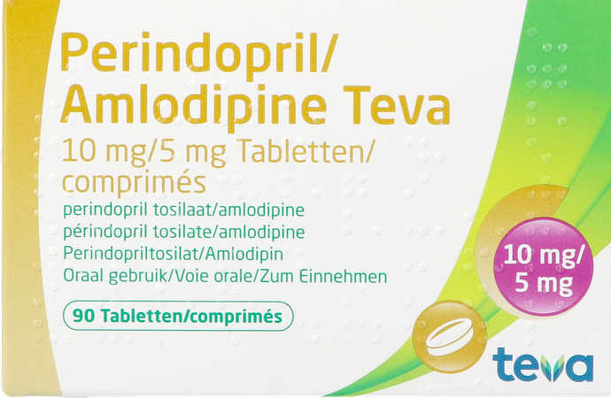 Perindopril Amlodipine Teva 10mg/ 5mg Comp 90 3