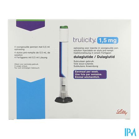 Trulicity 1,5mg Abacus Sol Inj Voorgevulde Pen 4 5