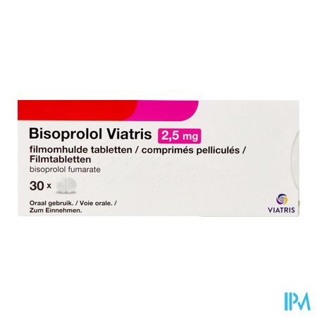 Bisoprolol Viatris 2,5mg Comp Pell 30 3