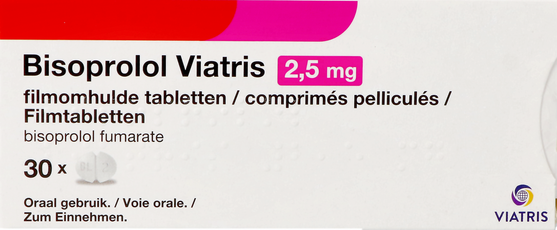 Bisoprolol Viatris 2,5mg Filmomh Tabl 30 4