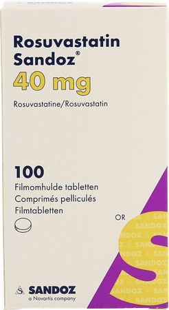 Rosuvastatin Sandoz 40mg Filmomh Tabl 100 Hdpe 3