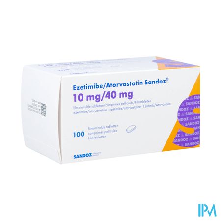 Ezetimibe Atorvastatin Sandoz 10/40mg Film.tabl100