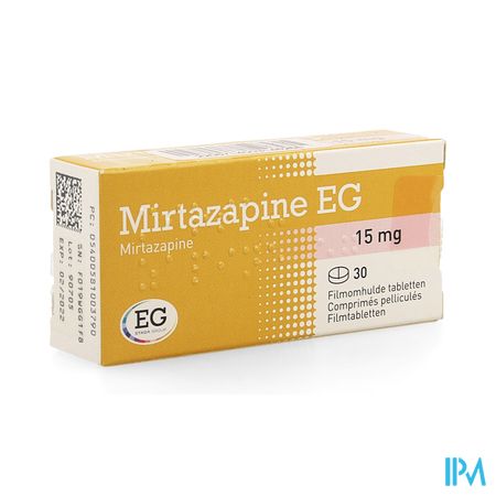 Mirtazapine EG 15Mg Tabl Pell  30X15Mg