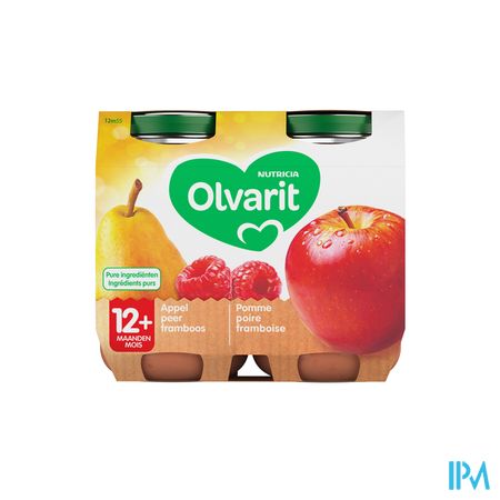 Olvarit Appel Peer Framboos 2x200g 12m55