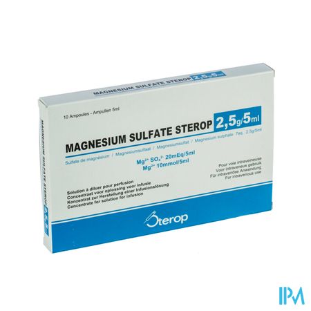 Magnesium Sulfaat-stp Insp. Opl. 2.5g/5ml 10