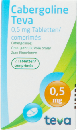 Cabergoline Teva Comp 2 X 0,5mg