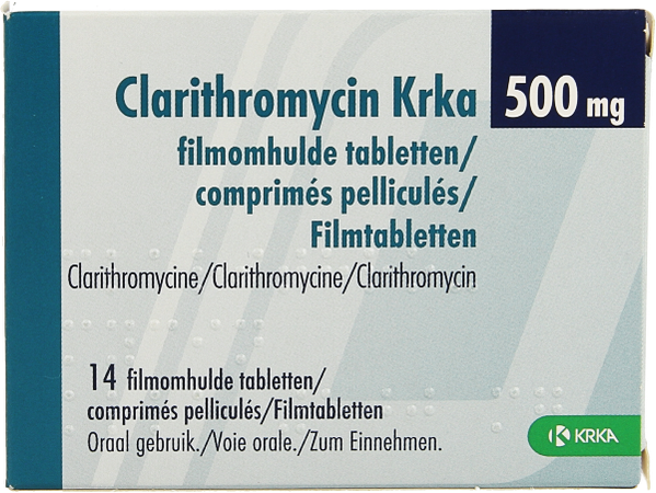 Clarithromycin Krka 500mg Comp Pell 14 X 500mg 1