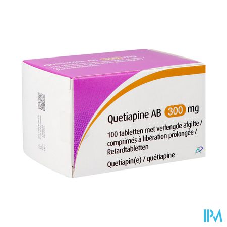 Quetiapine Ab 300mg Verleng.afgifte Tabl 100