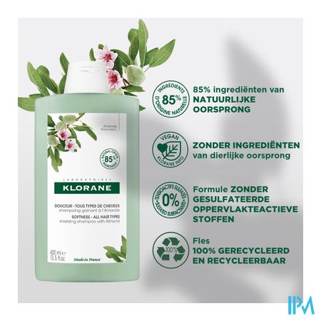 Klorane Capil. Sh Omhullend Amandel 200ml 3
