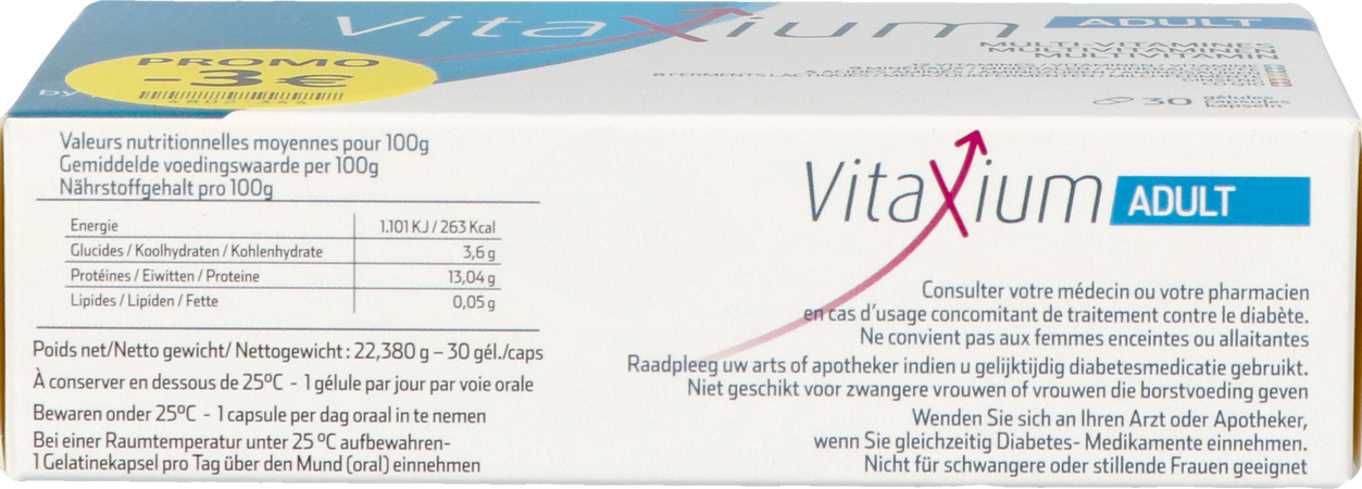 Vitaxium Adult Multi Vitamines Caps 30 Promo -3€ 7