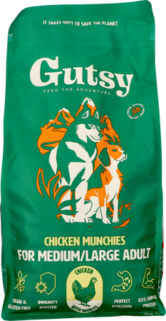 Gutsy Chicken Munchies Medium&large Adult 2kg 1