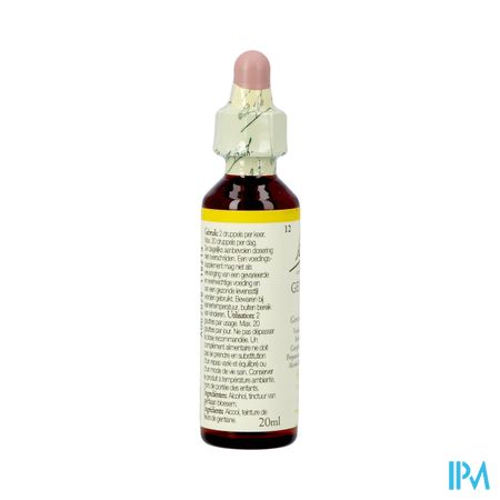 Bach Flower Remedie 12 Gentian 20ml 1