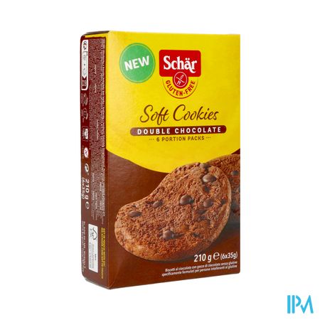 Schar Soft Cookies Double Choc 210g Revogan