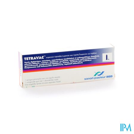 Tetravac Voorgev.spuit 0,5ml Ud + 1 Aparte Naald 2