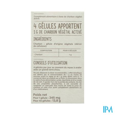 Vitavea Plantaardige Actieve Kool Caps 40 1