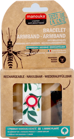Manouka Armband A/muggen Pioenroos 1