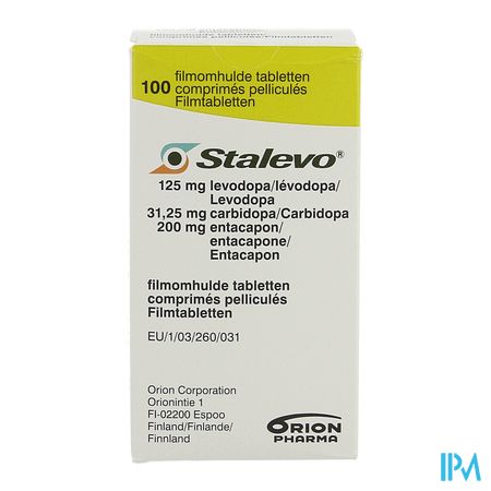 Stalevo 125mg/31,25mg/200mg Comp Pell 100 1