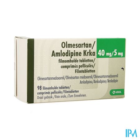 Olmesartan Amlodipine Krka 40/ 5mg Filmomh Tabl 98