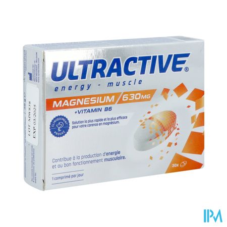 Ultractive Magnesium 630mg Comp 30