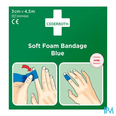 Cederroth Soft Foam Blauw 3cmx4,5m 51011022 1