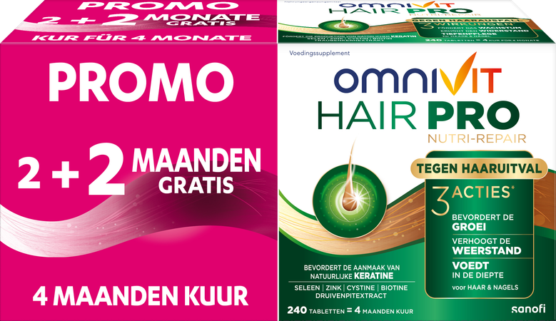 Omnivit Hair Pro Nutri Repair Comp 120+120 Promo 6