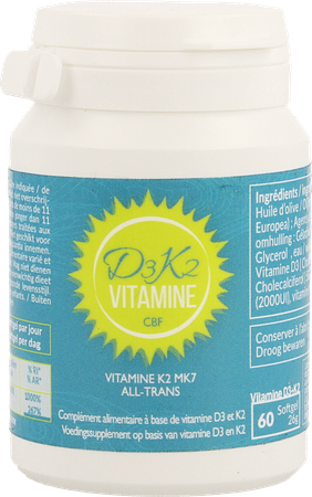 Vitamine D3 K2 Cbf Softgels 60 1