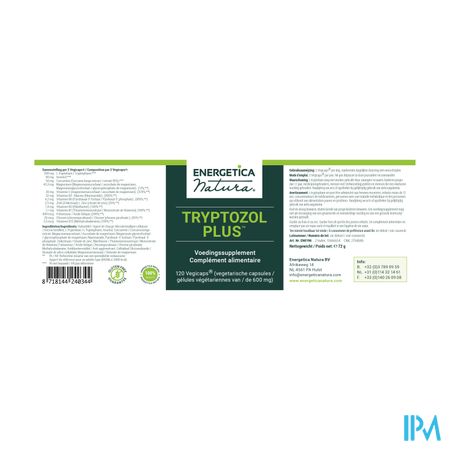 Tryptozol Plus 300mg Energetica Caps Veg. 120 2