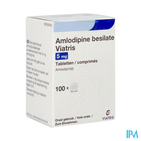 Amlodipine Besilate Viatris 5mg Comp 100