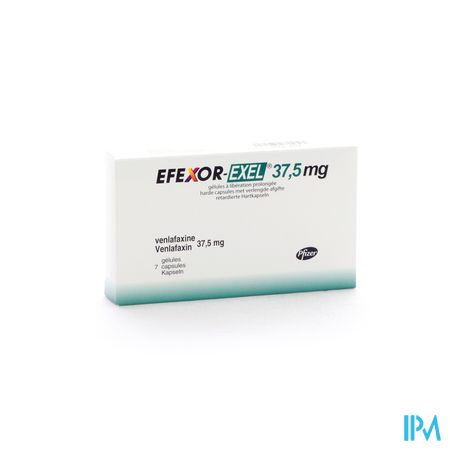 Efexor Exel 37,5mg Caps Verlengde Afgifte 7