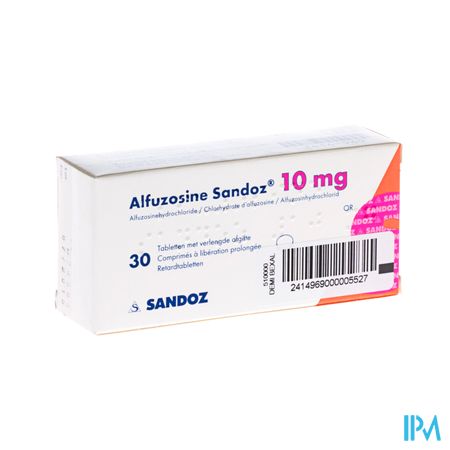 Alfuzosine Sandoz Comp 30 X 10mg