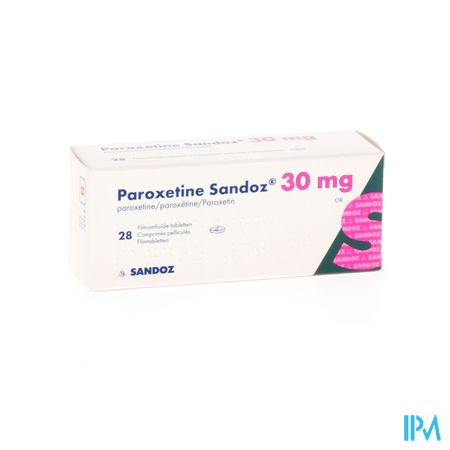 Paroxetine 30mg Sandoz Comp 28 X 30mg