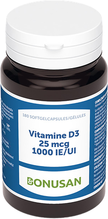 Vitamine D3 25mcg/1000 Ie Softcaps 180 Bonusan 3
