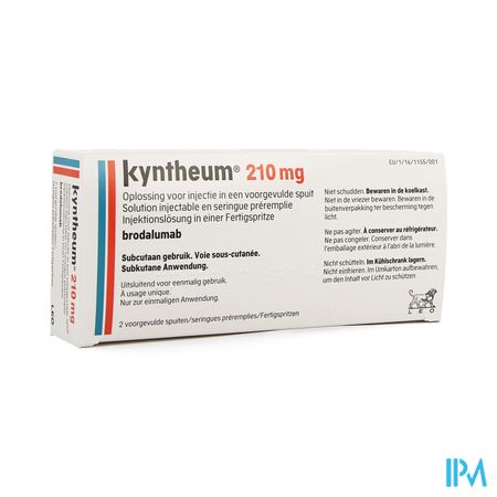 Kyntheum 210mg Opl Inj Voorgev.sp.2x1,5ml 140mg/ml