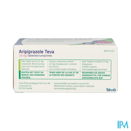 Aripiprazole Teva 10mg Tabl 98 X 10mg 1