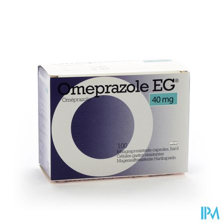 Omeprazole EG 40Mg Gastro Resist Caps Pot 100X40Mg