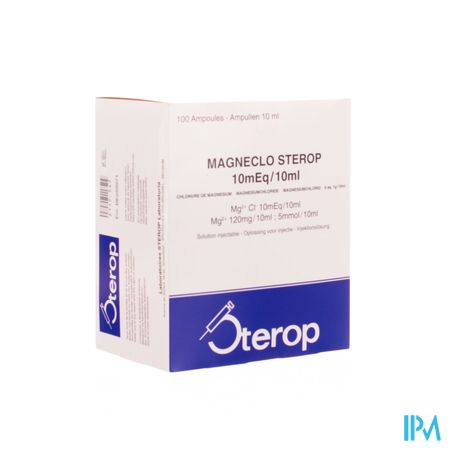 Sterop mg-chloride 1g 10ml 100 Amp Nm